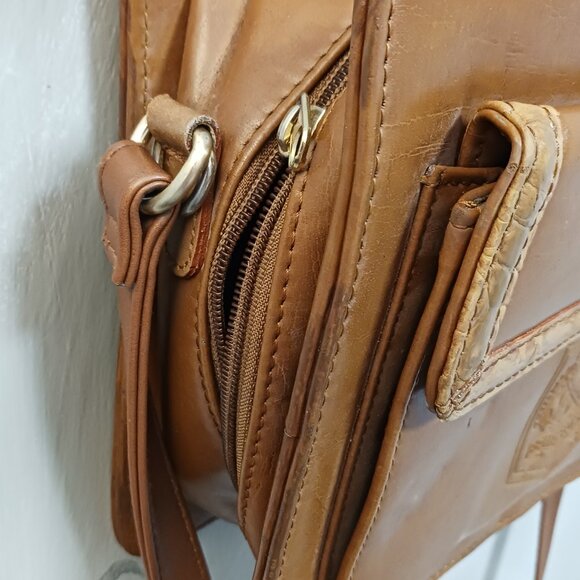 Belle Rose Leather Satchel - Picture 10 of 13